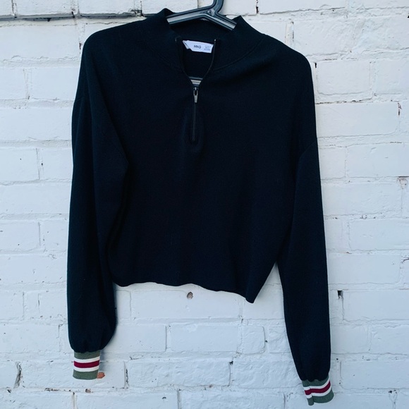 Mango Cropped Quarter-Zip Top - Picture 7 of 7